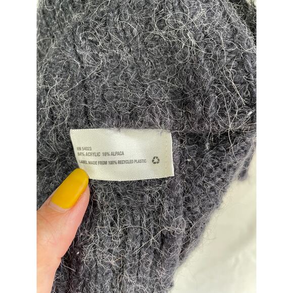 GAP Alpaca Blend Sweater Size XXL Scoop Neck Stripe Colorblock Minimalist Preppy - Picture 5 of 11